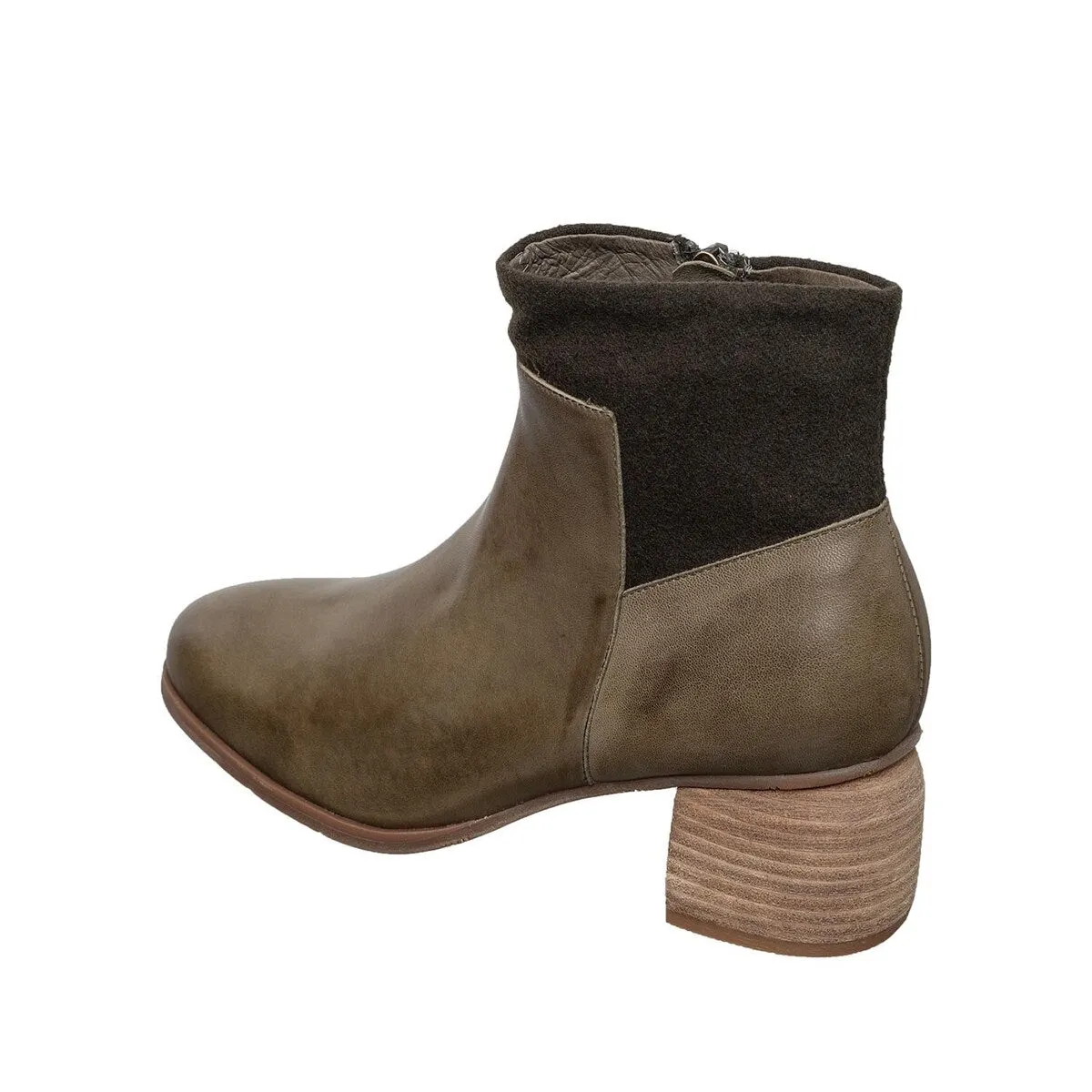 N33 Nonnie Olive Leather Boot sold by Zulily product image thumbnail 5