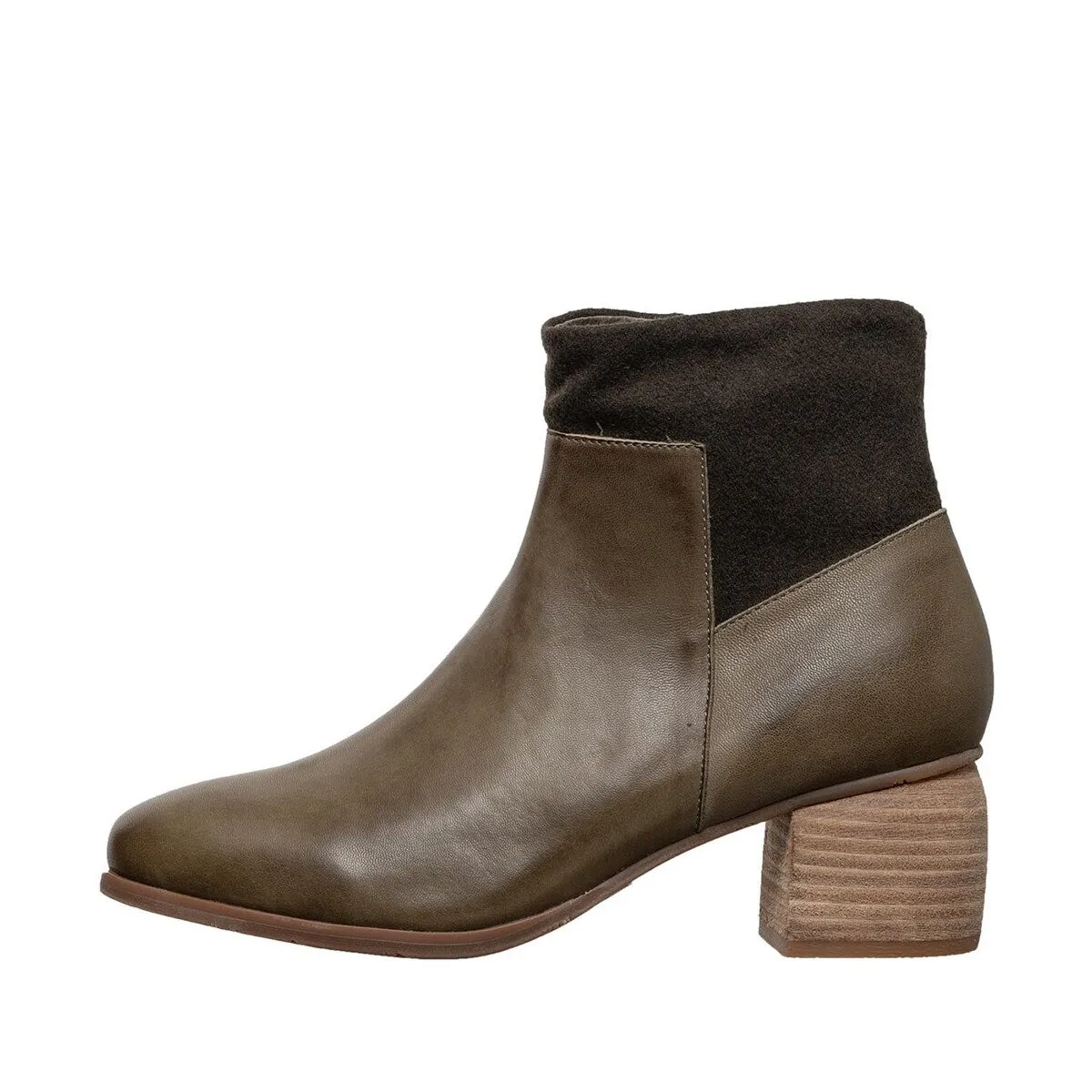 N33 Nonnie Olive Leather Boot sold by Zulily product image thumbnail 2