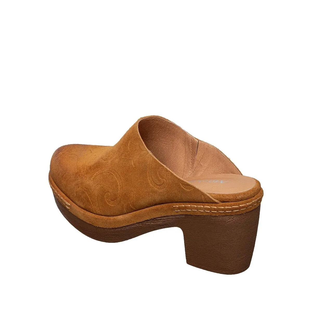 R14 Sonja 36 Cognac Suede Clog sold by Zulily product image thumbnail 5