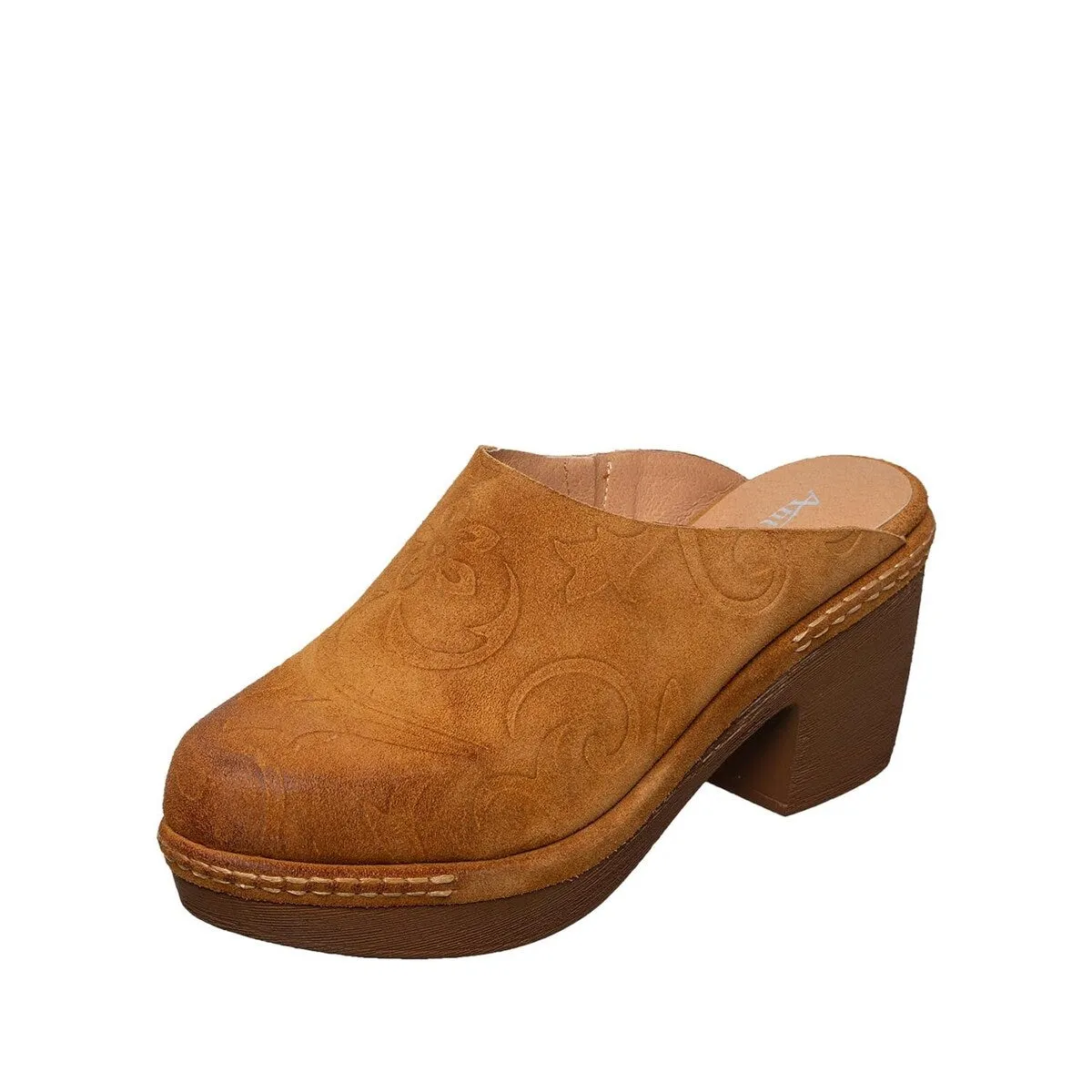 R14 Sonja 36 Cognac Suede Clog sold by Zulily