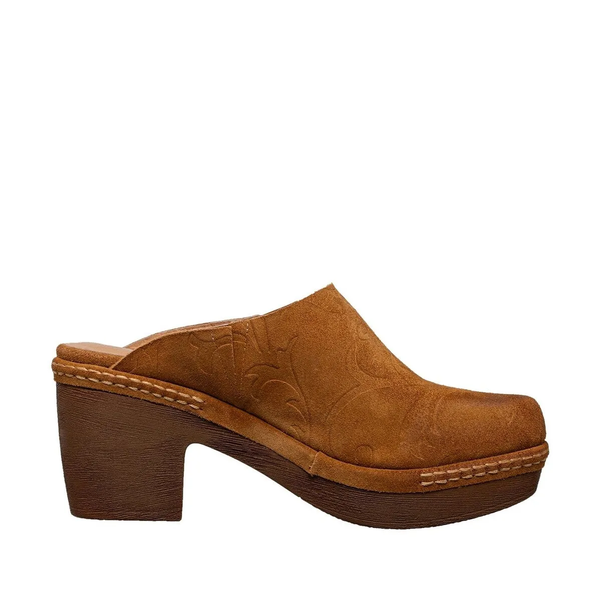 R14 Sonja 36 Cognac Suede Clog sold by Zulily product image thumbnail 3