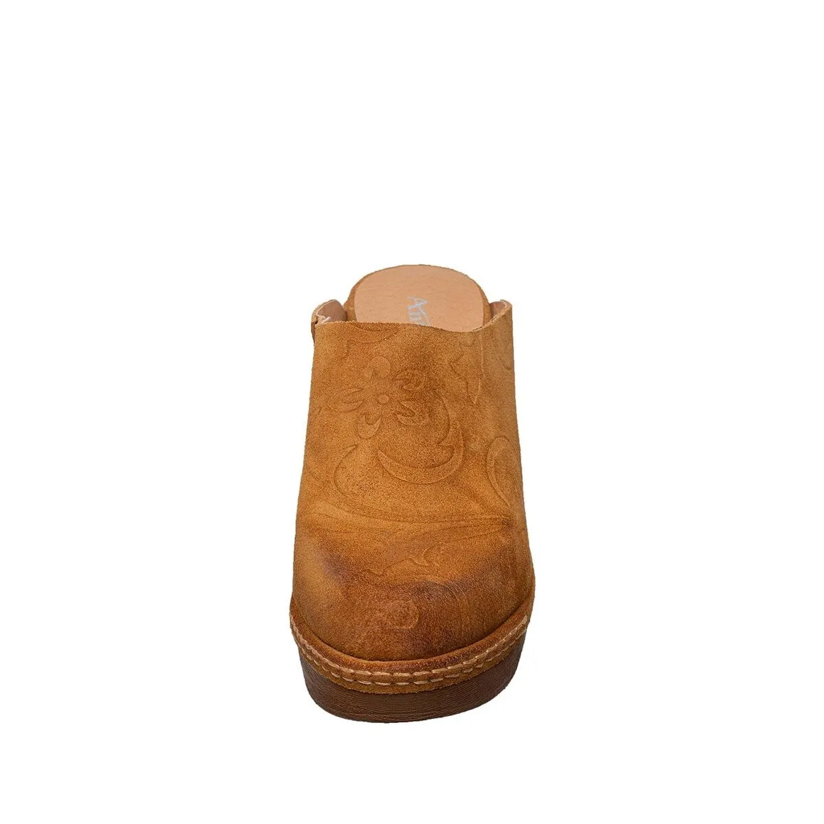 R14 Sonja 36 Cognac Suede Clog sold by Zulily product image thumbnail 4