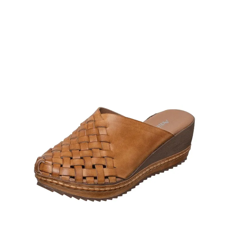 N85 Teryl 36 Taupe Leather Clog sold by Zulily