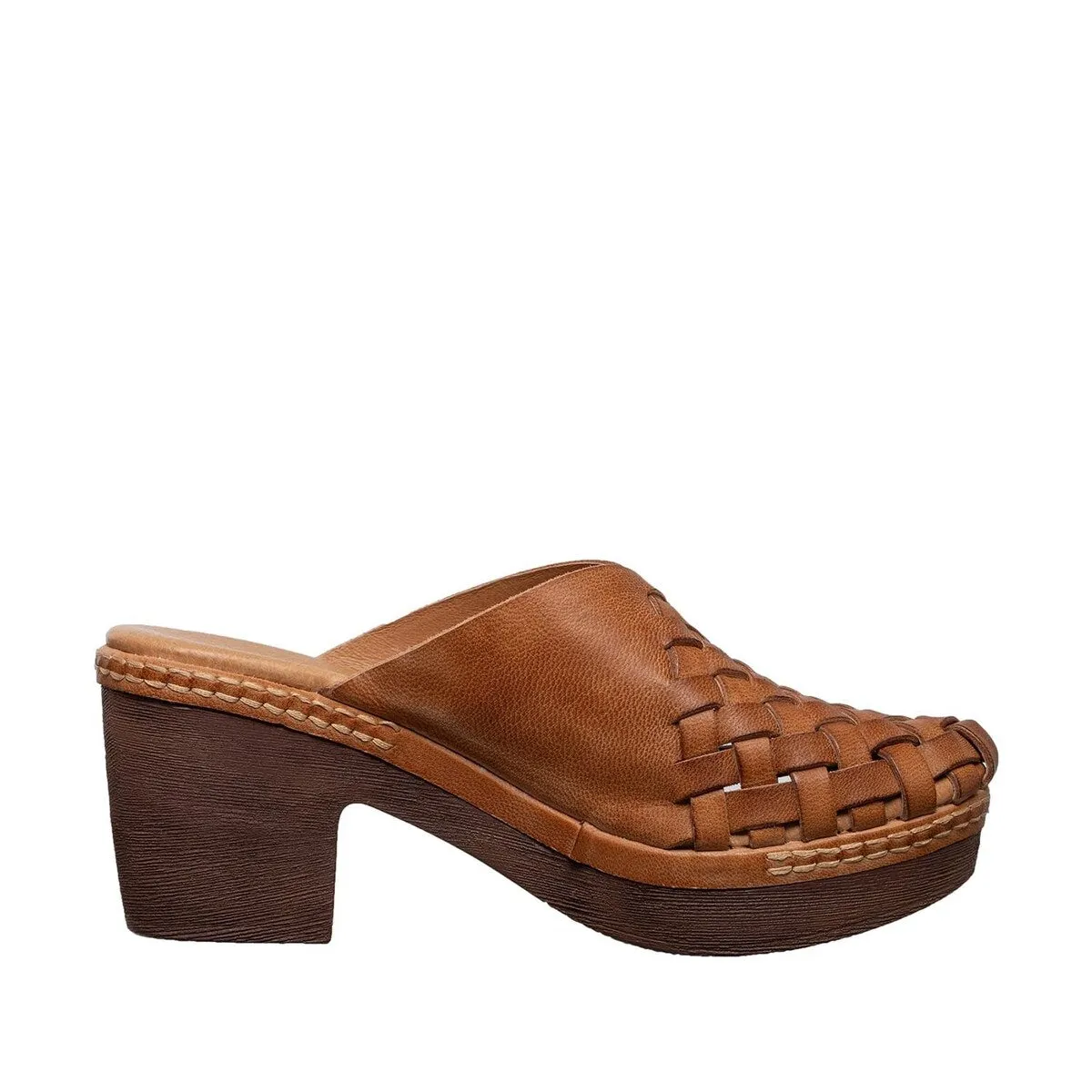 R10 Senna 36 Tan Leather Clog sold by Zulily product image thumbnail 3