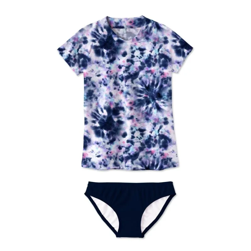 Navy Tie-Dye Print Rashguard Set sold by Zulily