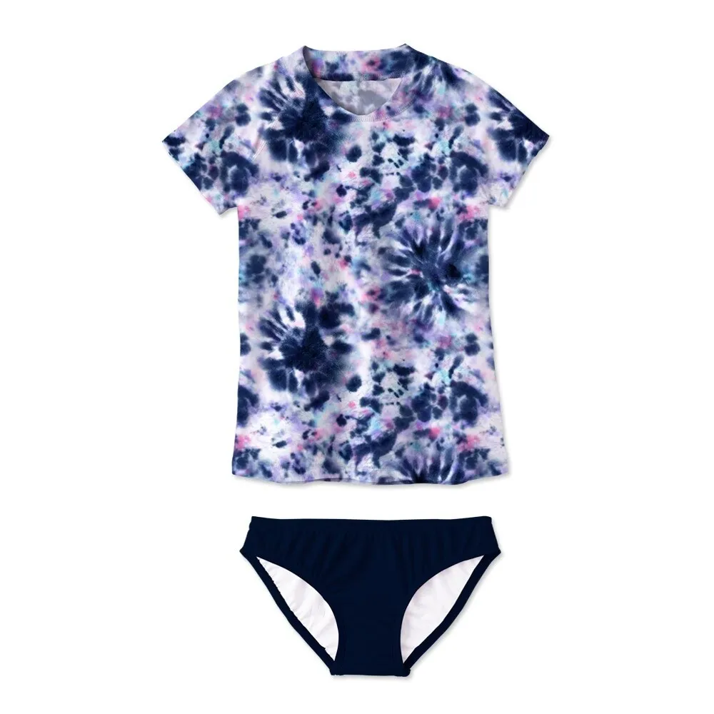 Navy Tie-Dye Print Rashguard Set sold by Zulily