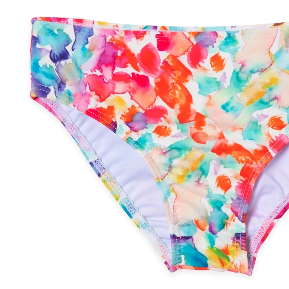 Navy & Multi Color Watercolor Mermaid Print Rashguard Set sold by Zulily product image thumbnail 4