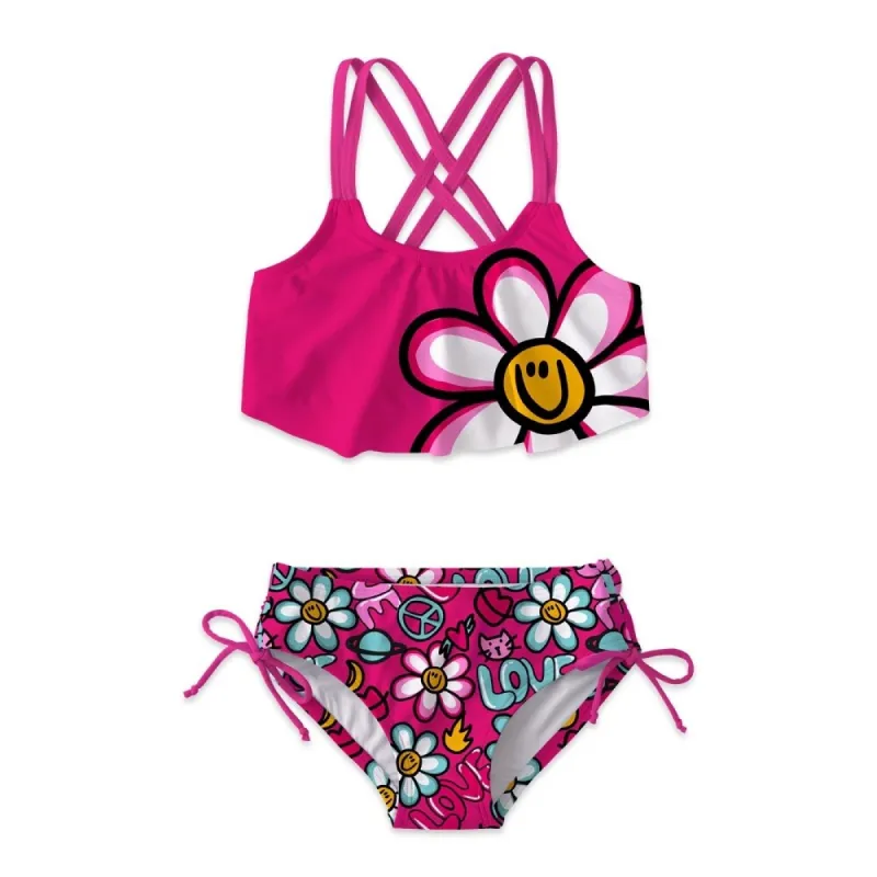Pink Floral Print Bikini sold by Zulily