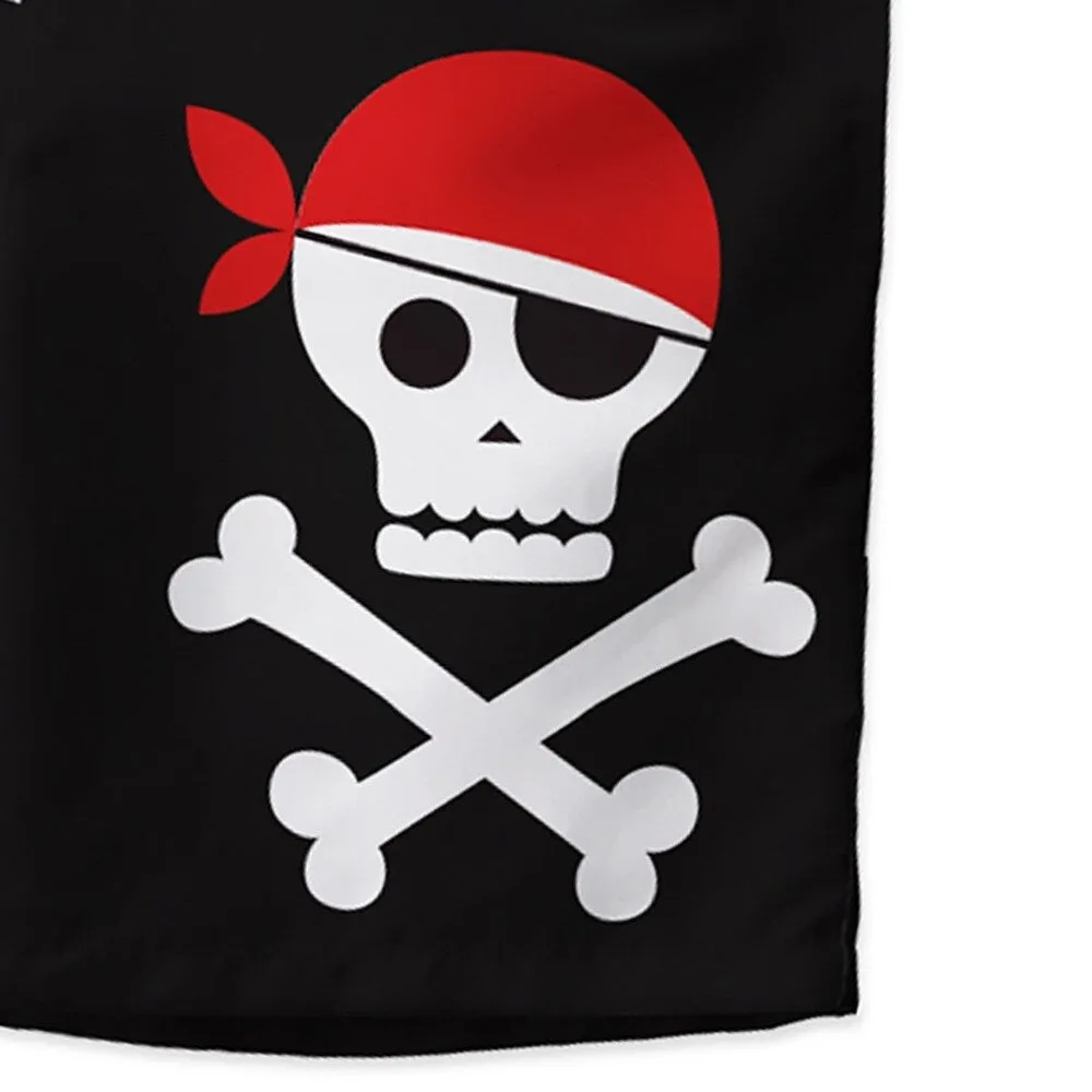 Black & White Stripe & Skull Swim Trunks sold by Zulily product image thumbnail 3