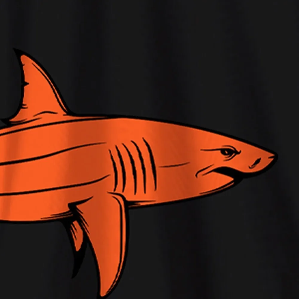 Black & Orange Shark Print Long Sleeve Rashguard Set sold by Zulily product image thumbnail 2