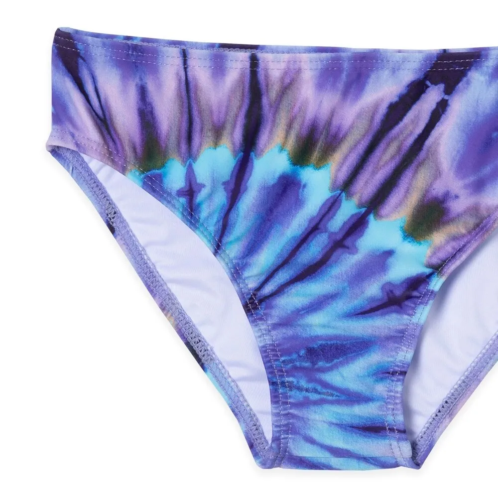 Purple Tie-Dye Print Collar Bikini sold by Zulily product image thumbnail 4