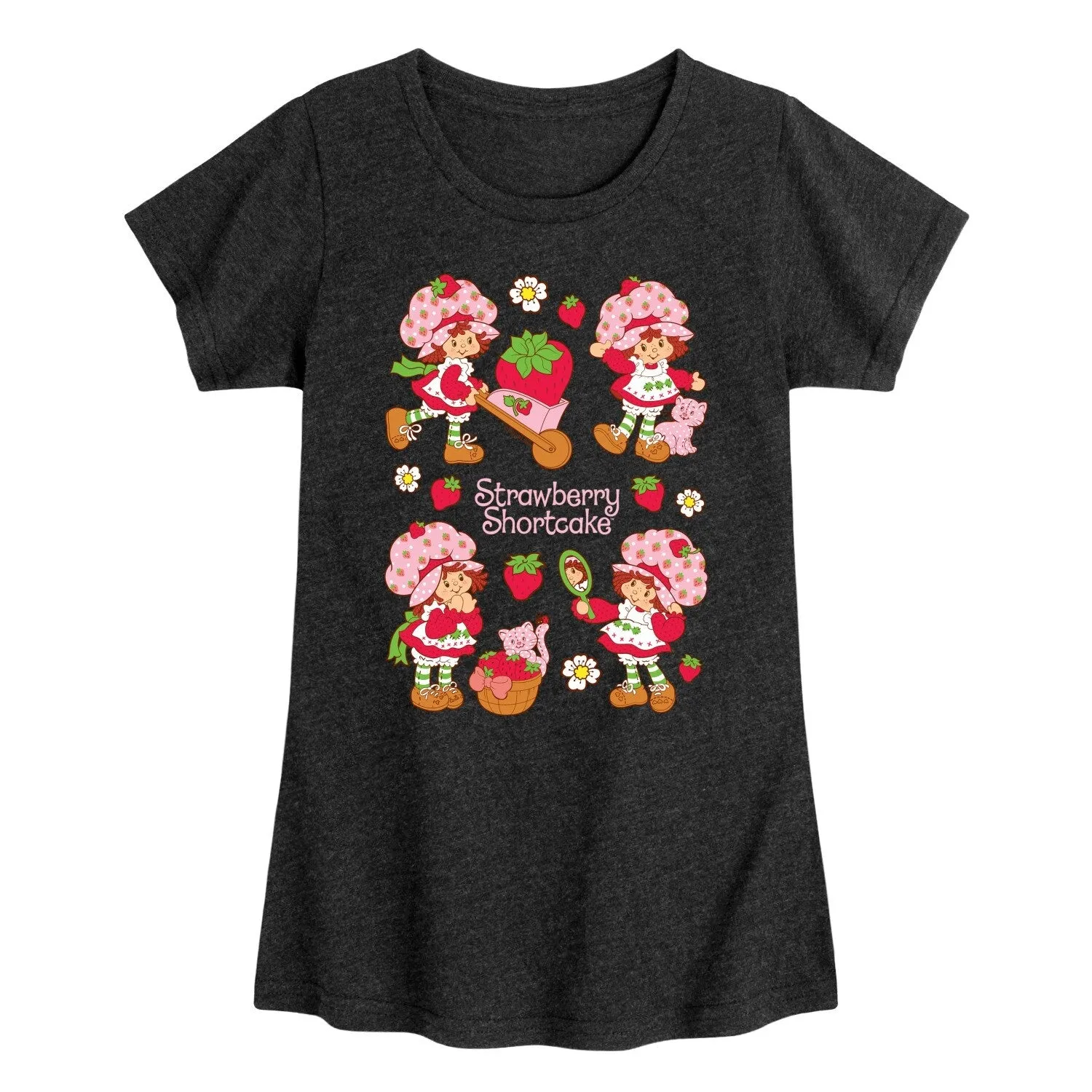 Girls Strawberry Shortcake Grid Tee sold by Zulily
