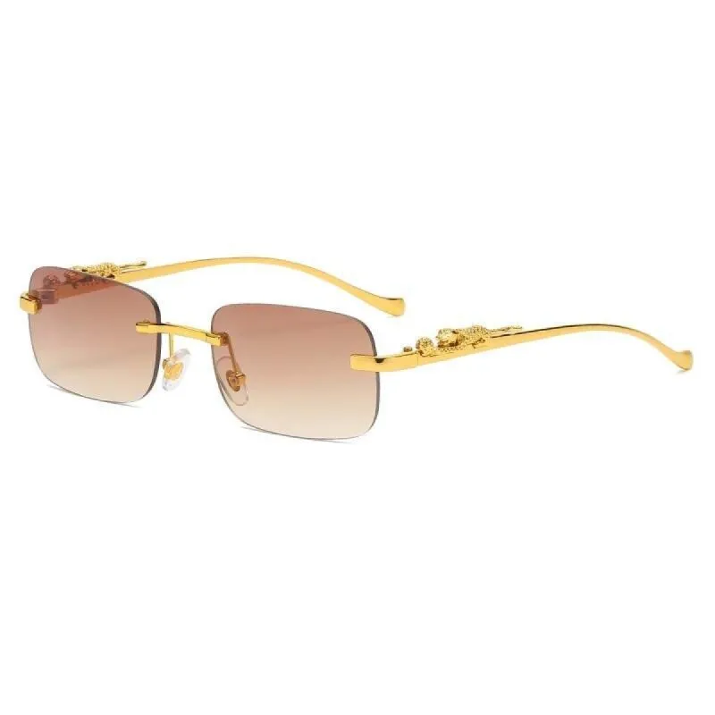 Goldtone Jaguar Warm Rose Brown Sunglasses sold by Zulily