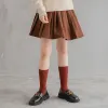 Brown Pleated Skirt sold by Zulily