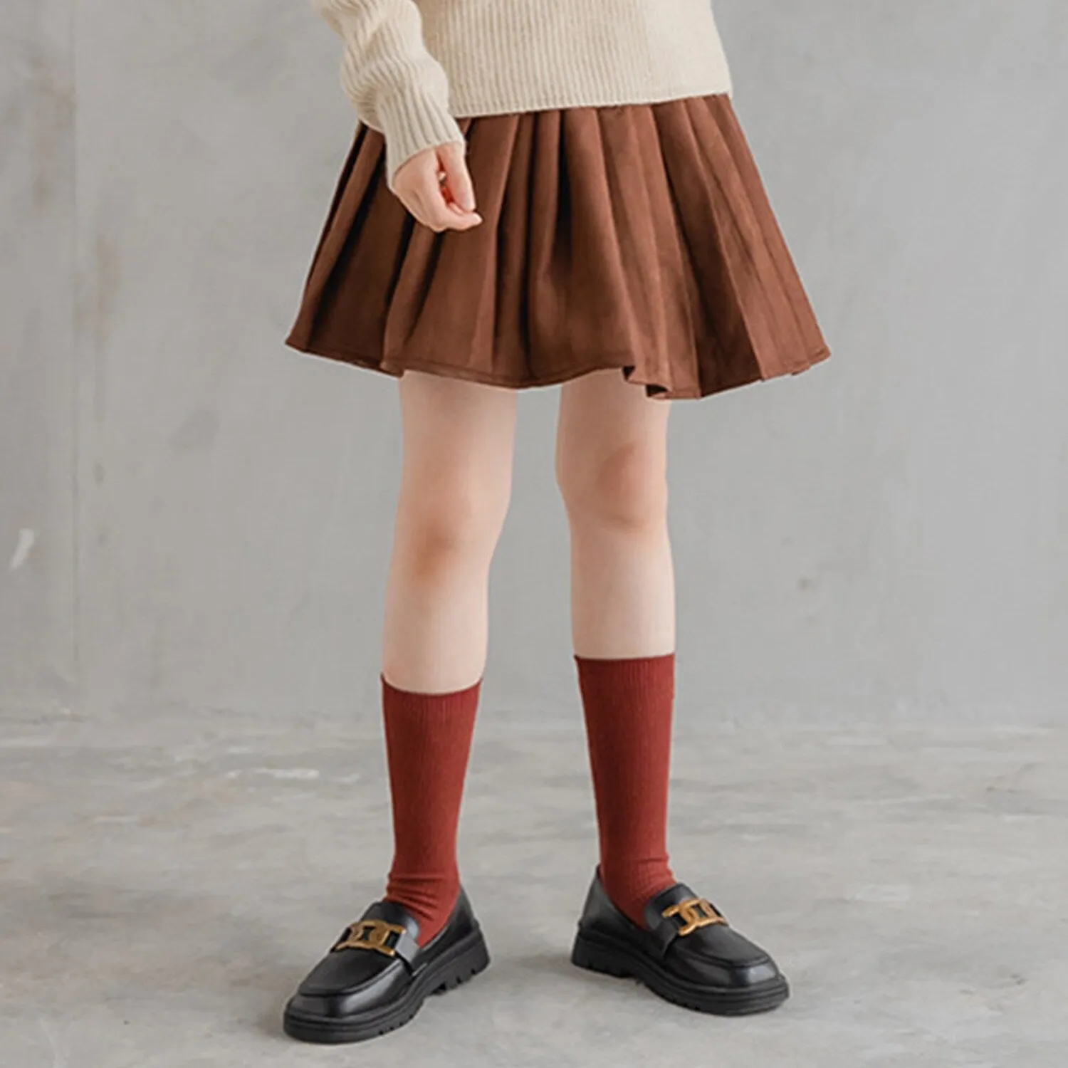 Brown Pleated Skirt sold by Zulily product image thumbnail 3