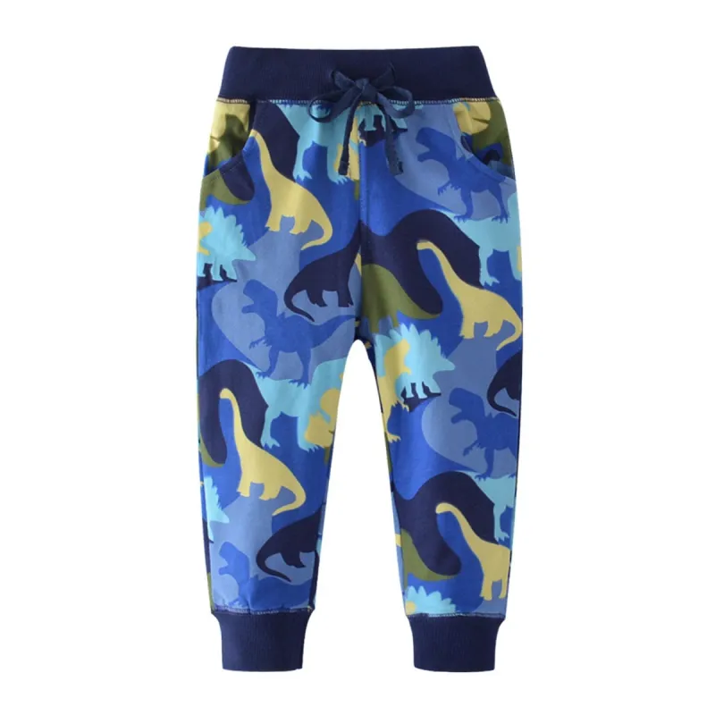 Blue Dinosaur Sweatpants sold by Zulily