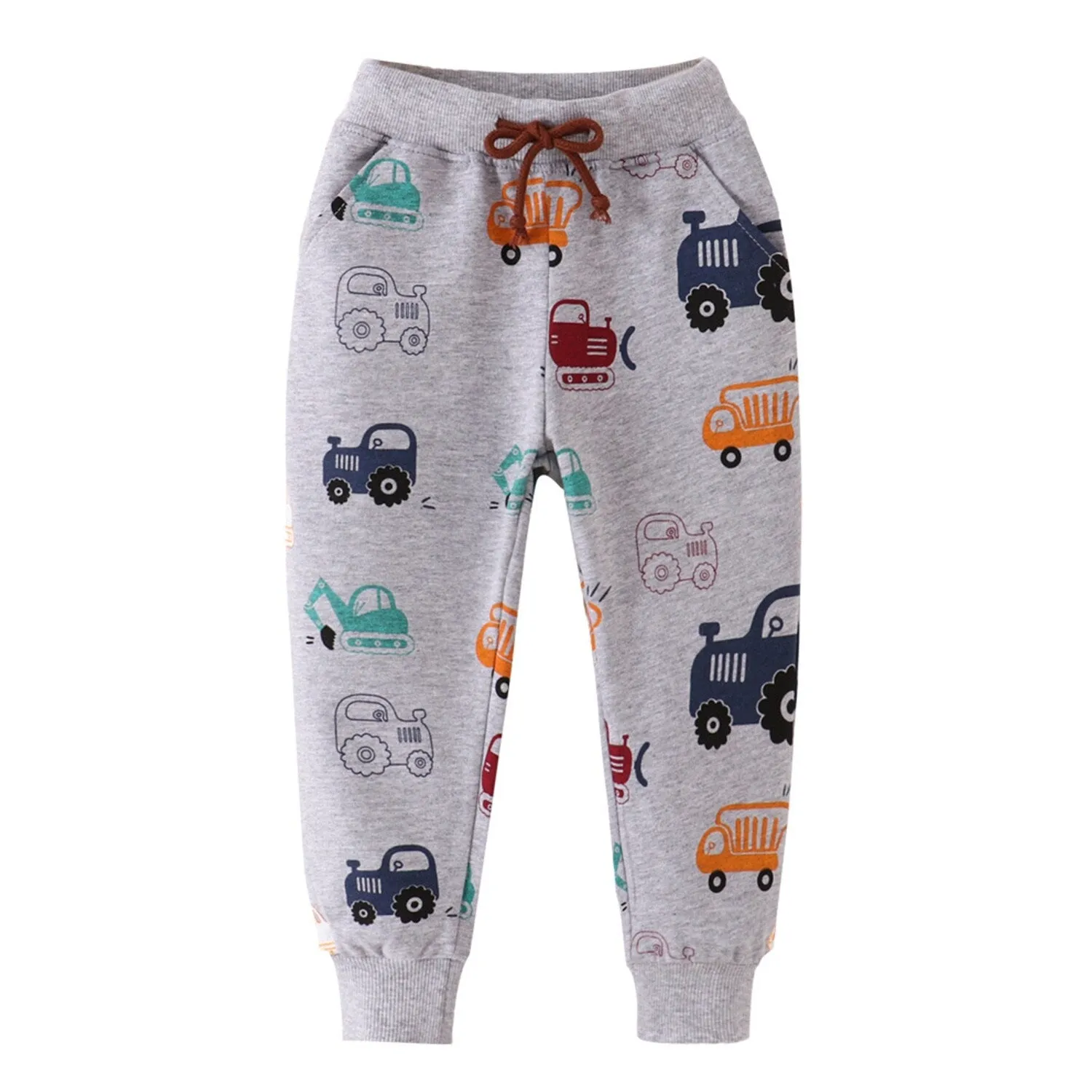 Grey & Multi Color Engineering Vehicle Sweatpants sold by Zulily