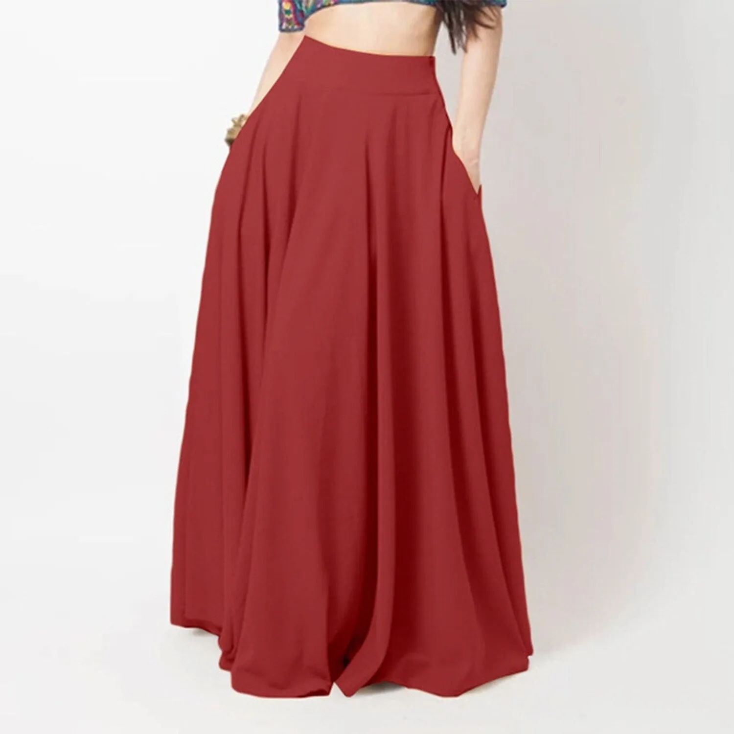 Red A-line Skirt sold by Zulily product image thumbnail 2