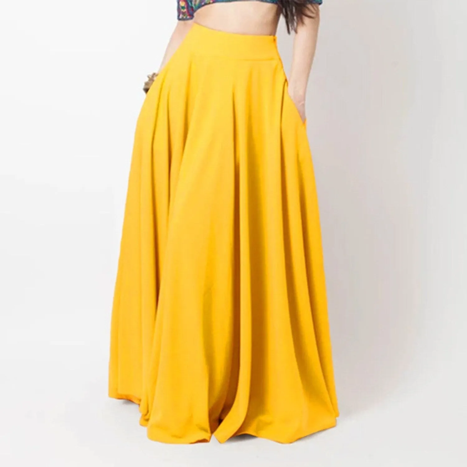 Yellow A-line Skirt sold by Zulily product image thumbnail 2