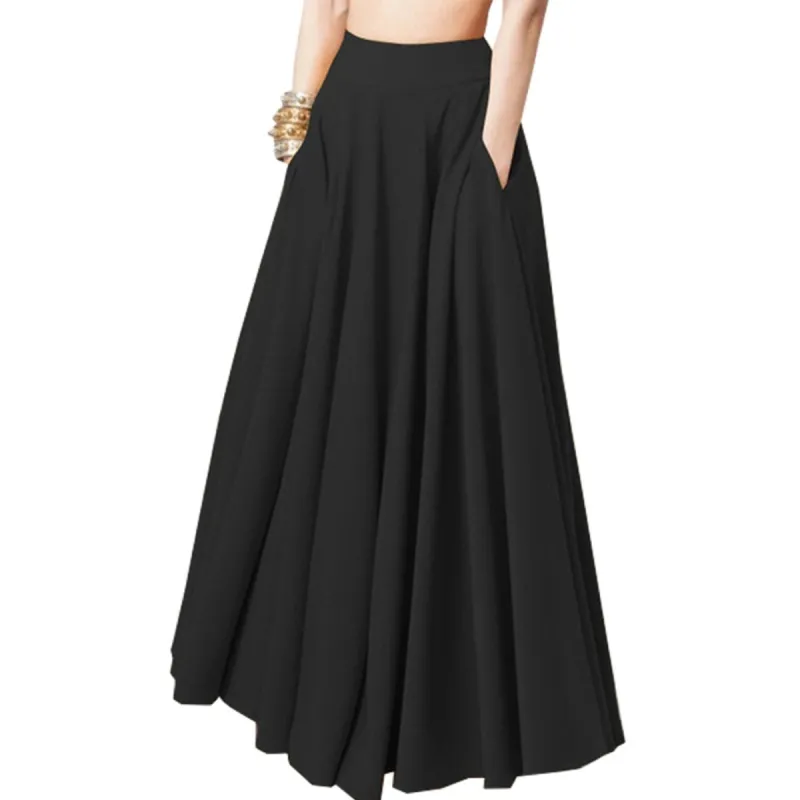 Black A-line Skirt sold by Zulily