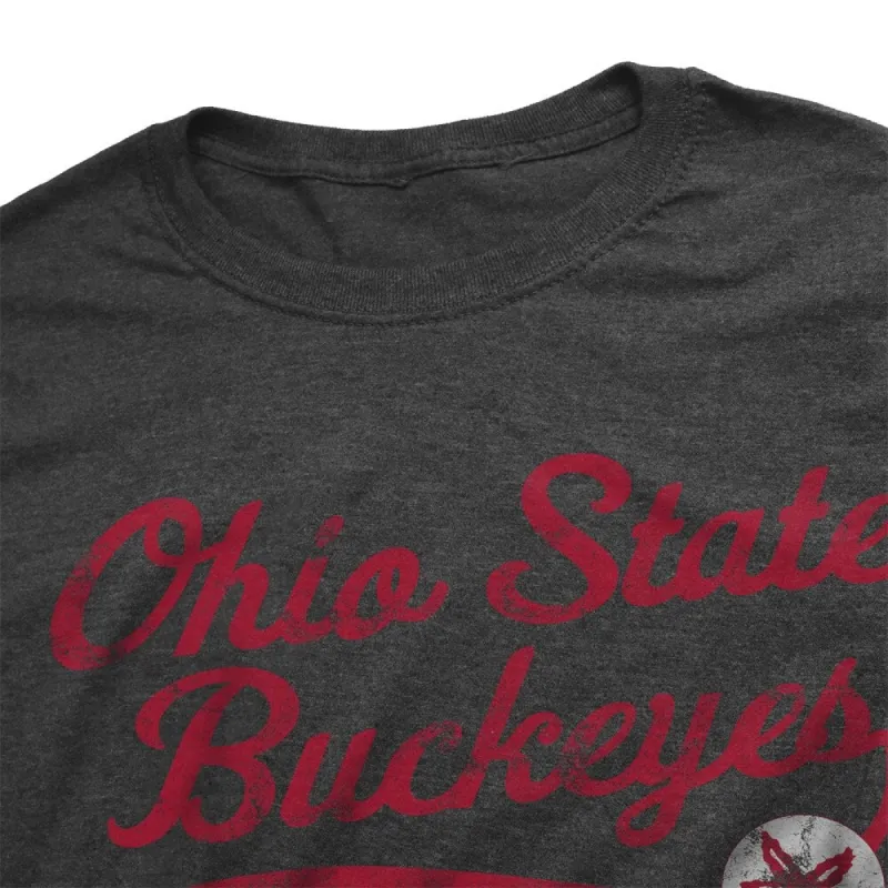 The Ohio State University Spirit Collection Sabre Unisex Adult Heathered Premium T Shirt,Charcoal sold by Zulily