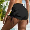 Black Drawstring-Side Swim Shorts sold by Zulily