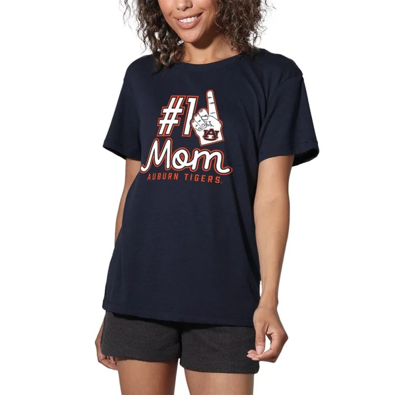 Auburn University Tigers 1 Mom Women's Loose T Shirt, Navy sold by Zulily