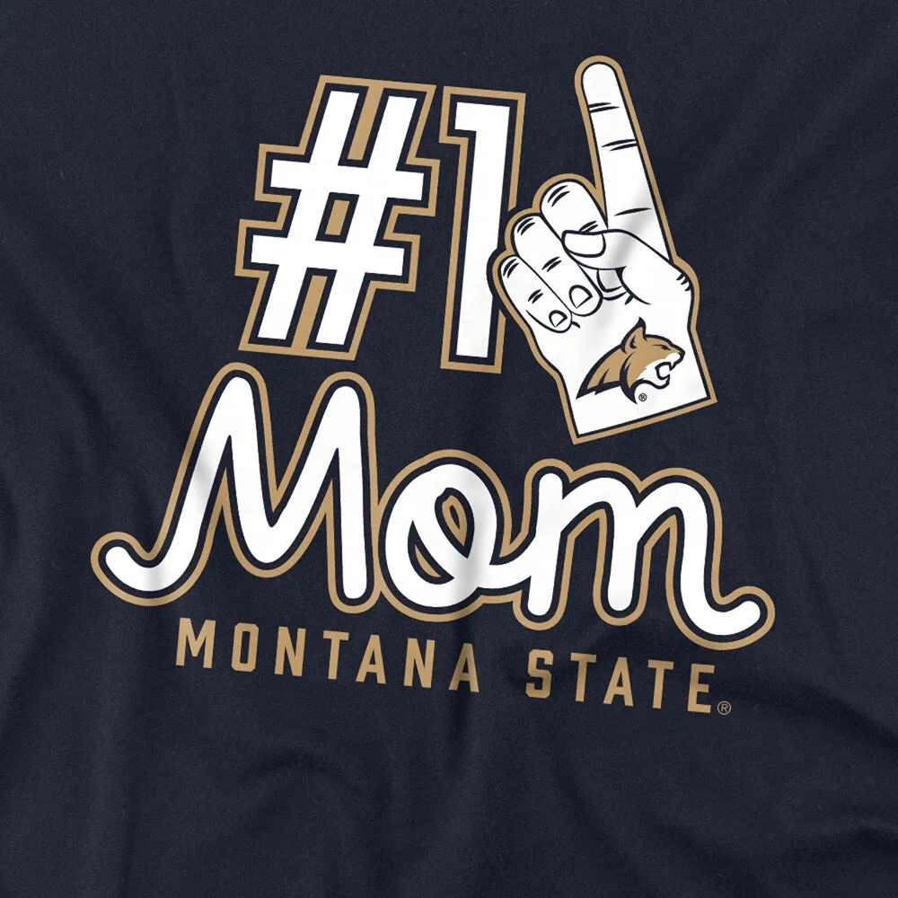 Montana State University Bobcats 1 Mom Women's Loose T Shirt, Navy sold by Zulily product image thumbnail 2