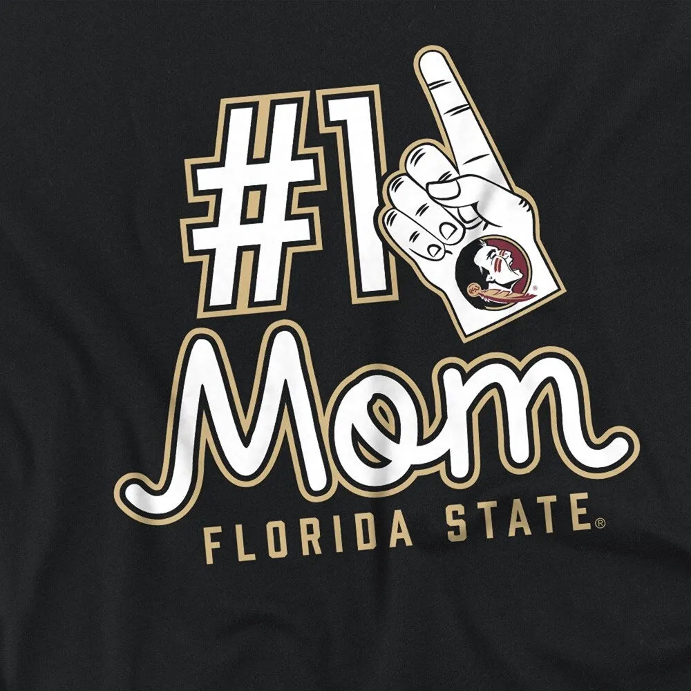 Florida State University Seminoles 1 Mom Women's Loose T Shirt, Black sold by Zulily product image thumbnail 5
