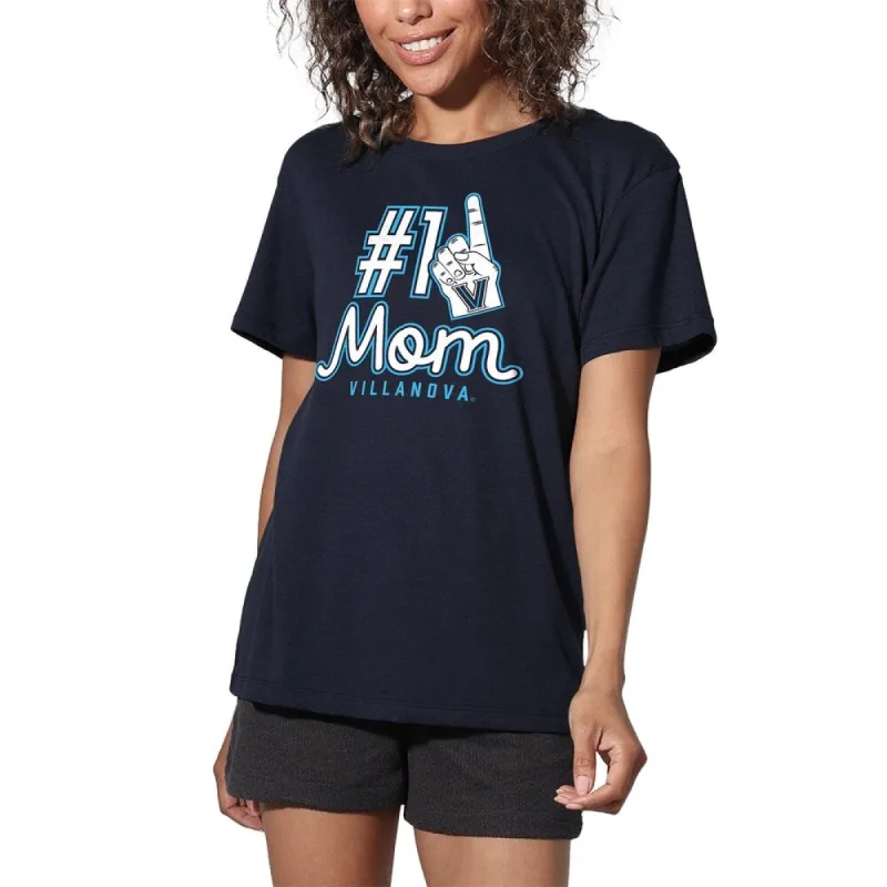 Villanova University Wildcats 1 Mom Women's Loose T Shirt, Navy sold by Zulily