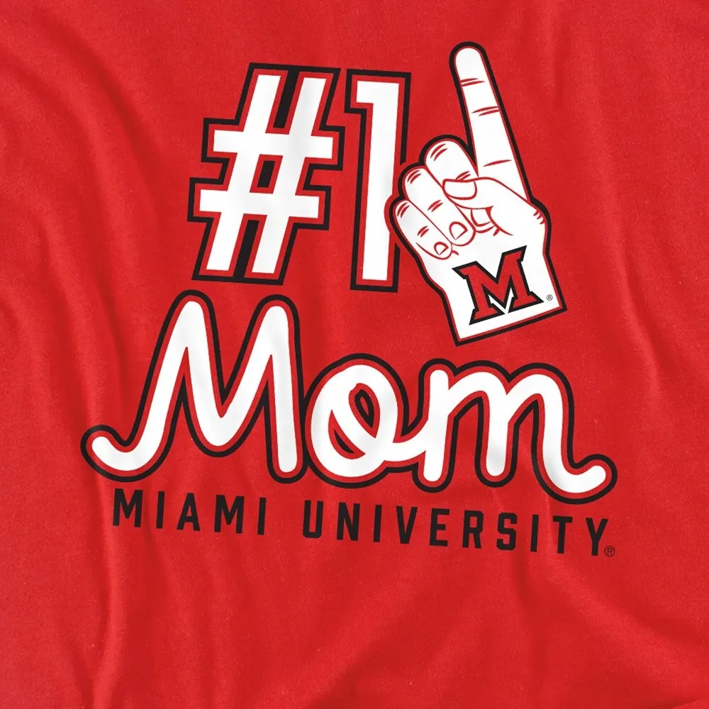 Miami University (Oh) Redhawks 1 Mom Women's Loose T Shirt, Red sold by Zulily product image thumbnail 5