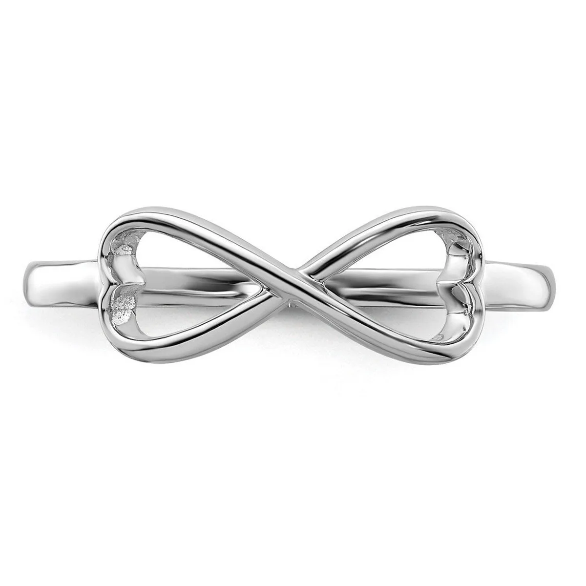 Curata 925 Sterling Silver Polished Infinity Heart Ring sold by Zulily product image thumbnail 5