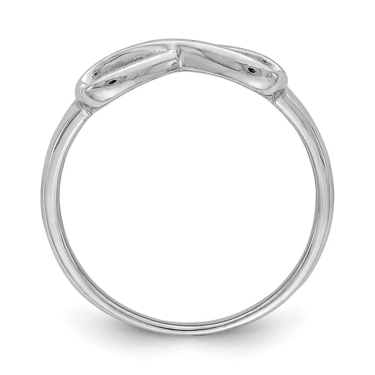 Curata 925 Sterling Silver Polished Infinity Heart Ring sold by Zulily product image thumbnail 4