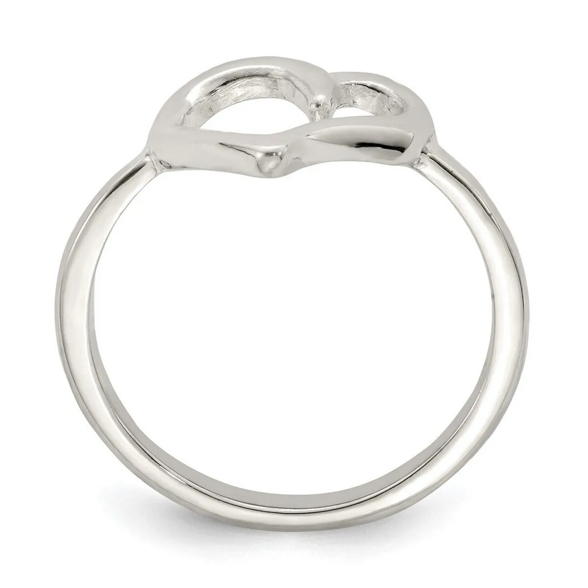 Curata 925 Sterling Silver Solid Polished Heart Ring sold by Zulily product image thumbnail 4
