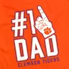 Clemson University Tigers 1 Dad Unisex Adult Premium T Shirt, Orange sold by Zulily