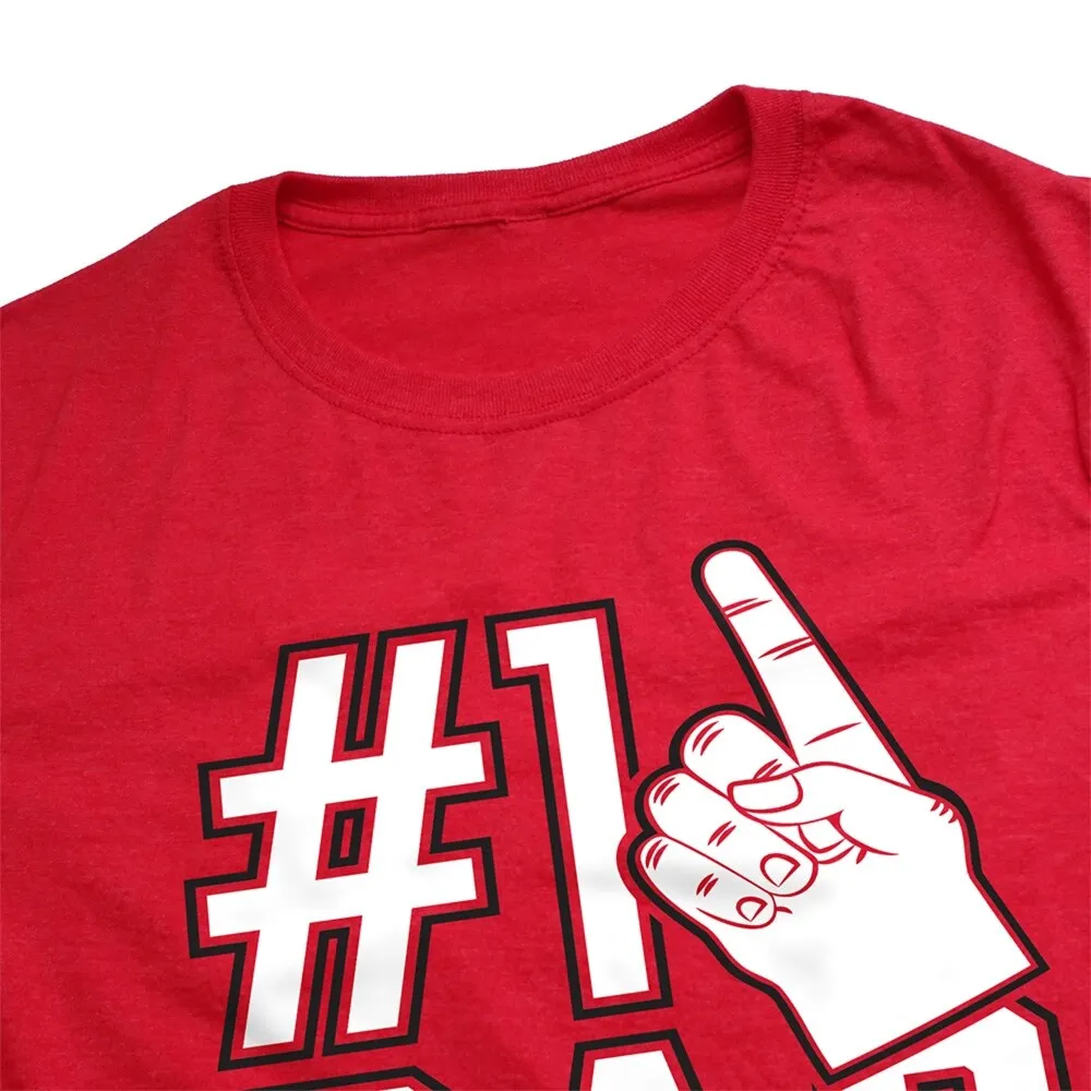 Rutgers University Scarlet Knights 1 Dad Unisex Adult Heathered Premium T Shirt, Red sold by Zulily product image thumbnail 2