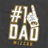 University Of Missouri Tigers 1 Dad Unisex Adult Heathered Premium T Shirt, Charcoal sold by Zulily