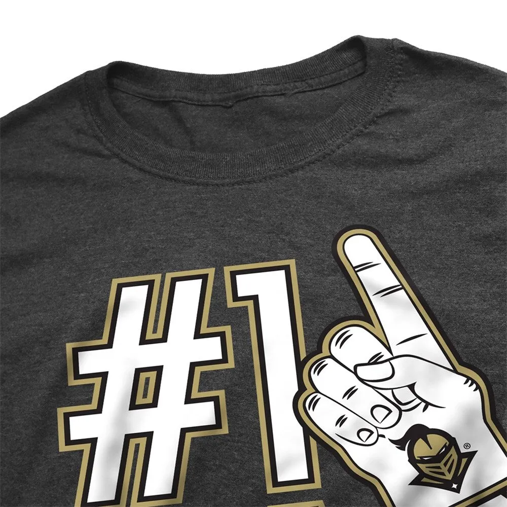 University Of Central Florida Knights 1 Dad Unisex Adult Heathered Premium T Shirt, Charcoal sold by Zulily product image thumbnail 4