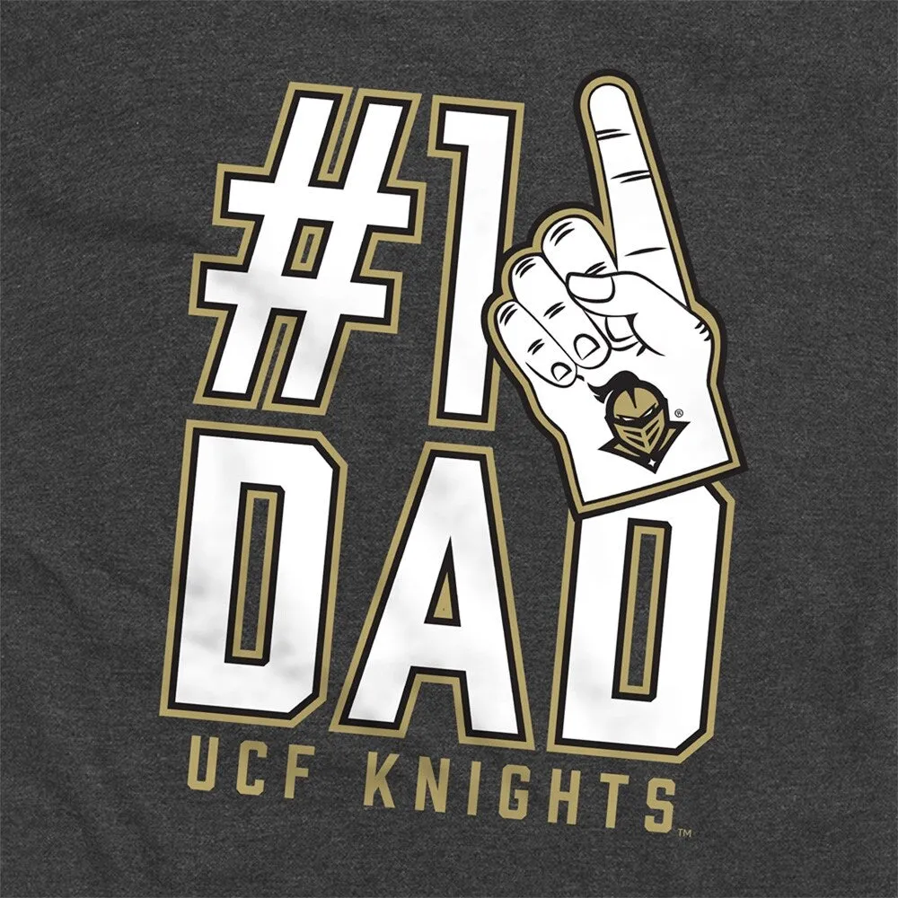 University Of Central Florida Knights 1 Dad Unisex Adult Heathered Premium T Shirt, Charcoal sold by Zulily product image thumbnail 2