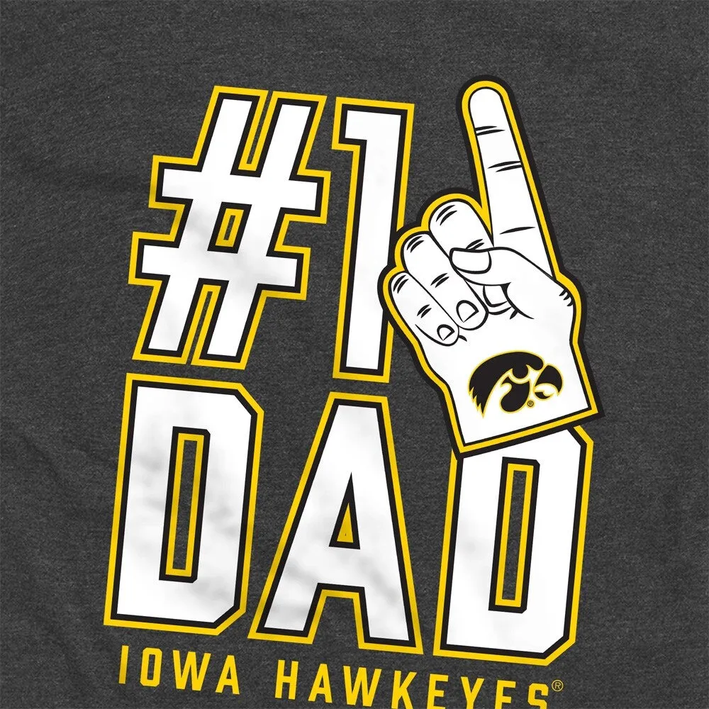 University of Iowa Hawkeyes 1 Dad Unisex Adult Premium T Shirt,Charcoal sold by Zulily product image thumbnail 4