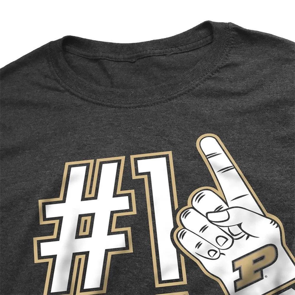 Purdue University Boilermakers 1 Dad Unisex Adult Heathered Premium T Shirt, Charcoal sold by Zulily product image thumbnail 3