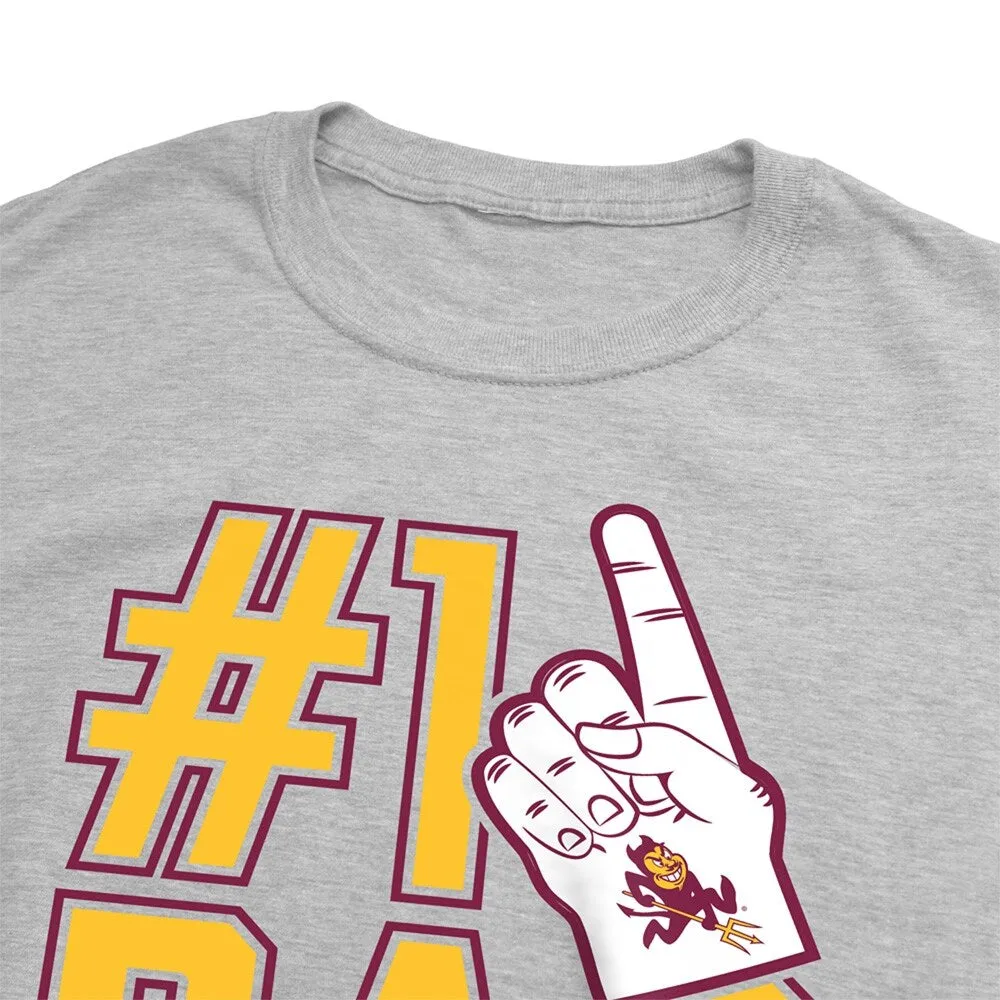Arizona State University Sun Devils 1 Dad Unisex Adult Heathered Premium T Shirt, Athletic Heather sold by Zulily product image thumbnail 5