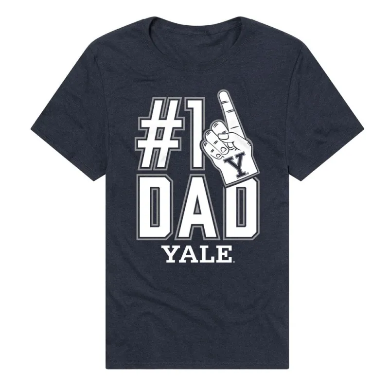 Yale Bulldogs 1 Dad Unisex Adult Premium T Shirt,Navy sold by Zulily