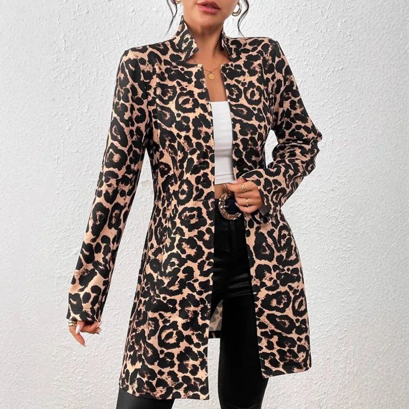Brown Leopard Trench sold by Zulily