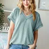 Green V-Neck Short-Sleeve T-Shirt sold by Zulily