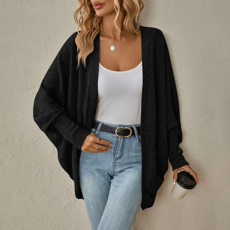 Black Dolman Sleeve Cardigan sold by Zulily