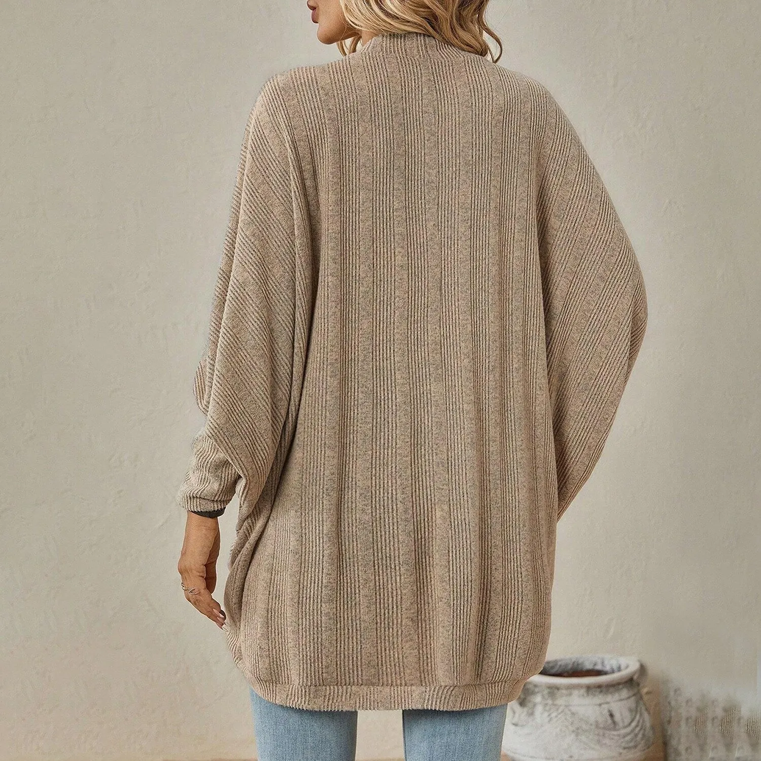 Khaki Dolman Sleeve Cardigan sold by Zulily product image thumbnail 2