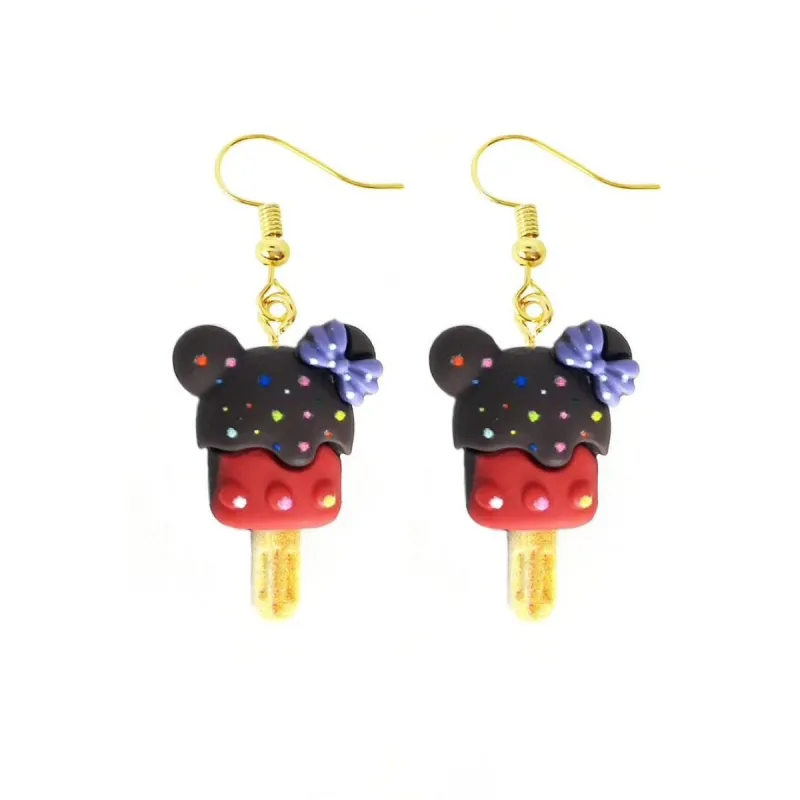 Mouse Ears Popsicle Drop Earrings sold by Zulily