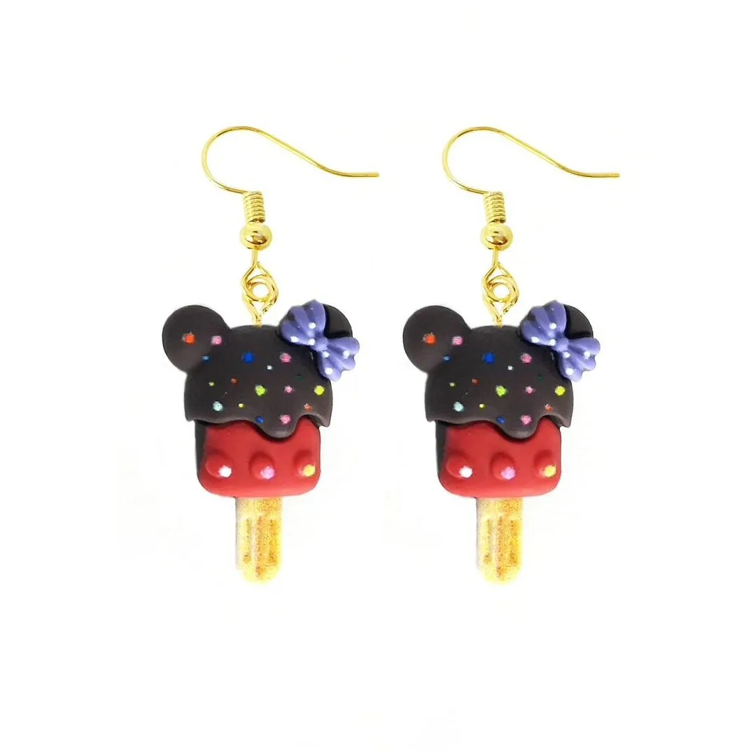 Mouse Ears Popsicle Drop Earrings sold by Zulily