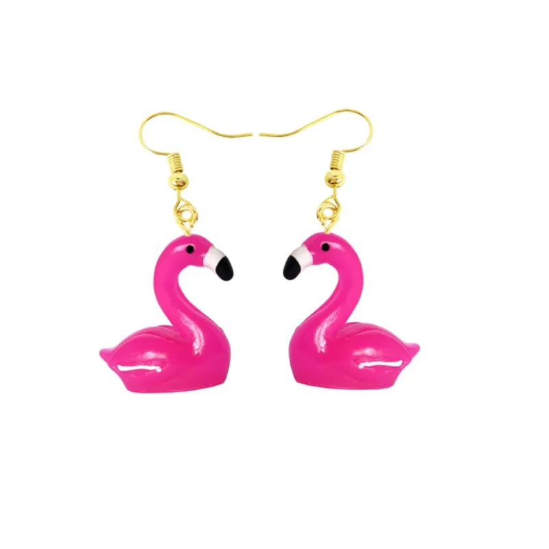 Pink Flamingo Drop Earrings sold by Zulily